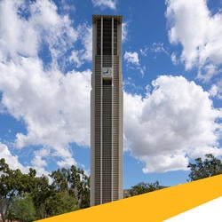 Bell tower with clouds